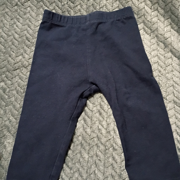 Plaid Dress with Navy Leggings - Picture 3 of 5